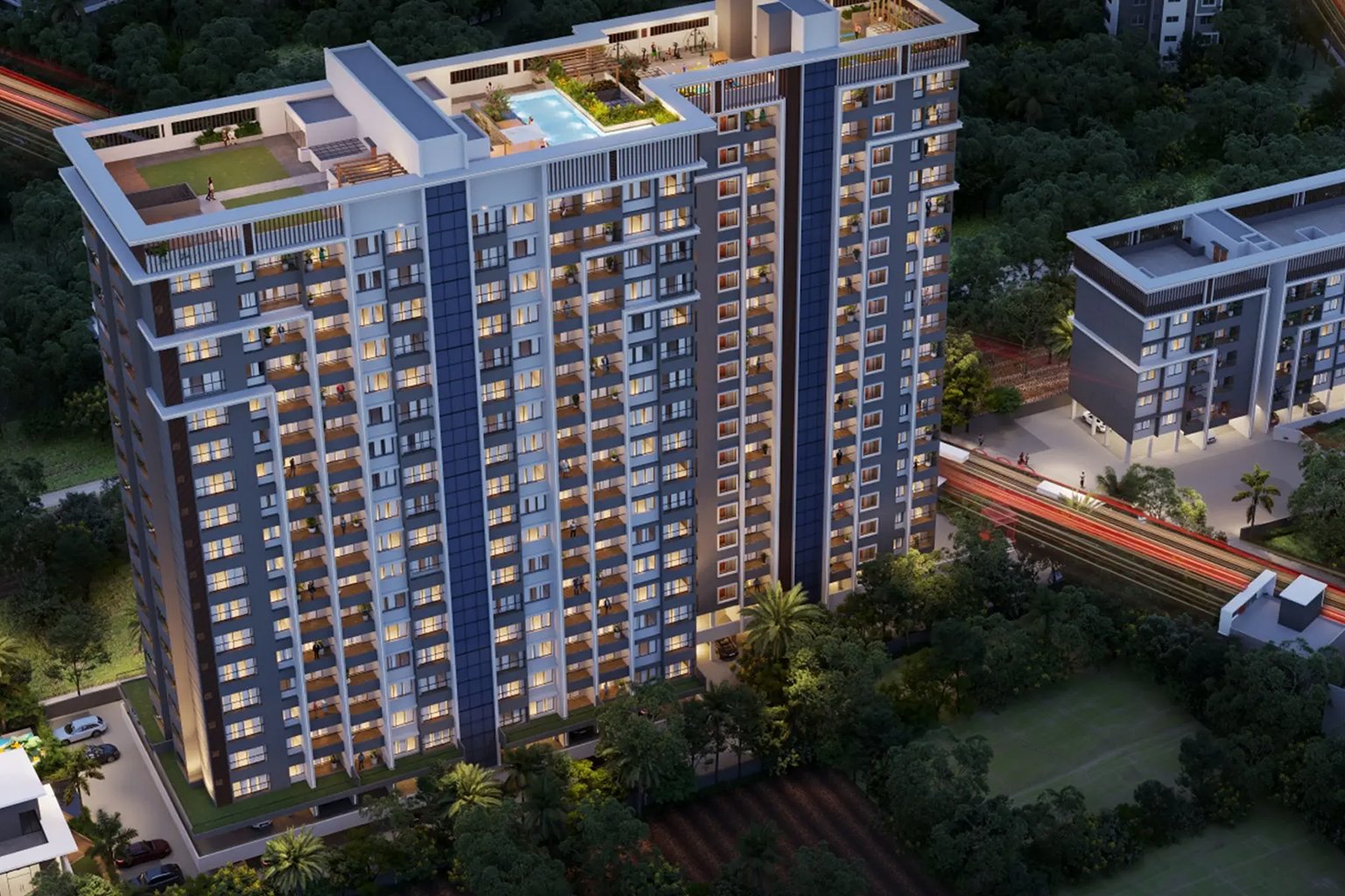 Stilt + 4 Floors illustration rendering